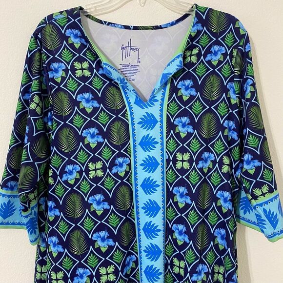 Guy Harvey Tunic Pullover Stretch Beach Boating Fishing Size M - Picture 5 of 11
